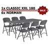 4. Komplet: sto Classic XXL180 ZOWN + 6&times; stolica Norman ZOWN